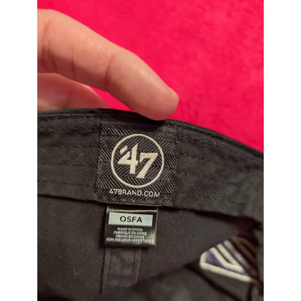 47 Brand Northwestern Wildcats Hat Cap Black Purple Cotton Adjustable OSFA - Picture 10 of 10